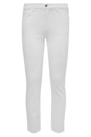 Sada Slim-Leg Cropped Jean | Blanc
