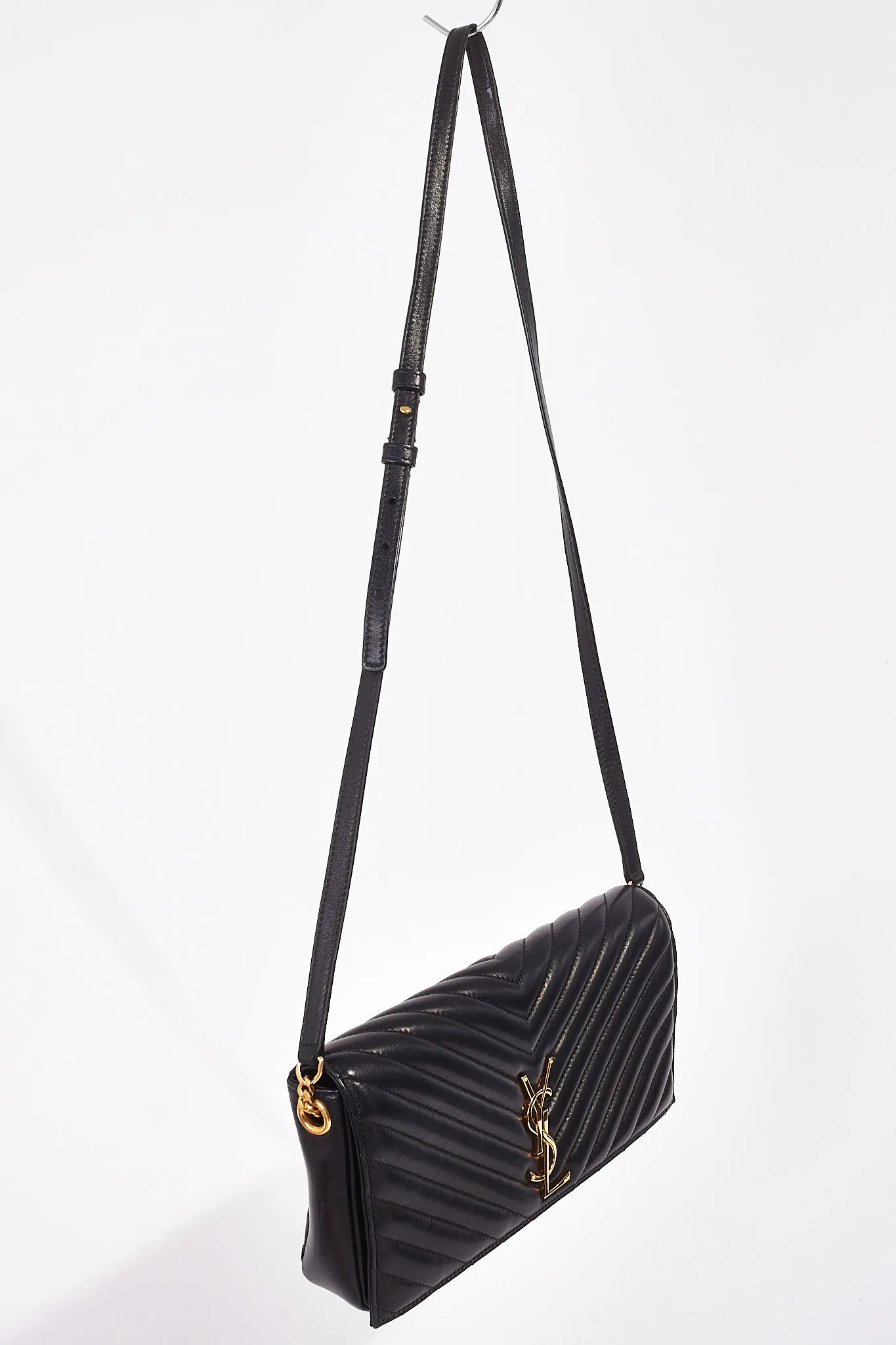 Saint Laurent Black Quilted Leather Kate 99 Quilted Shoulder Bag