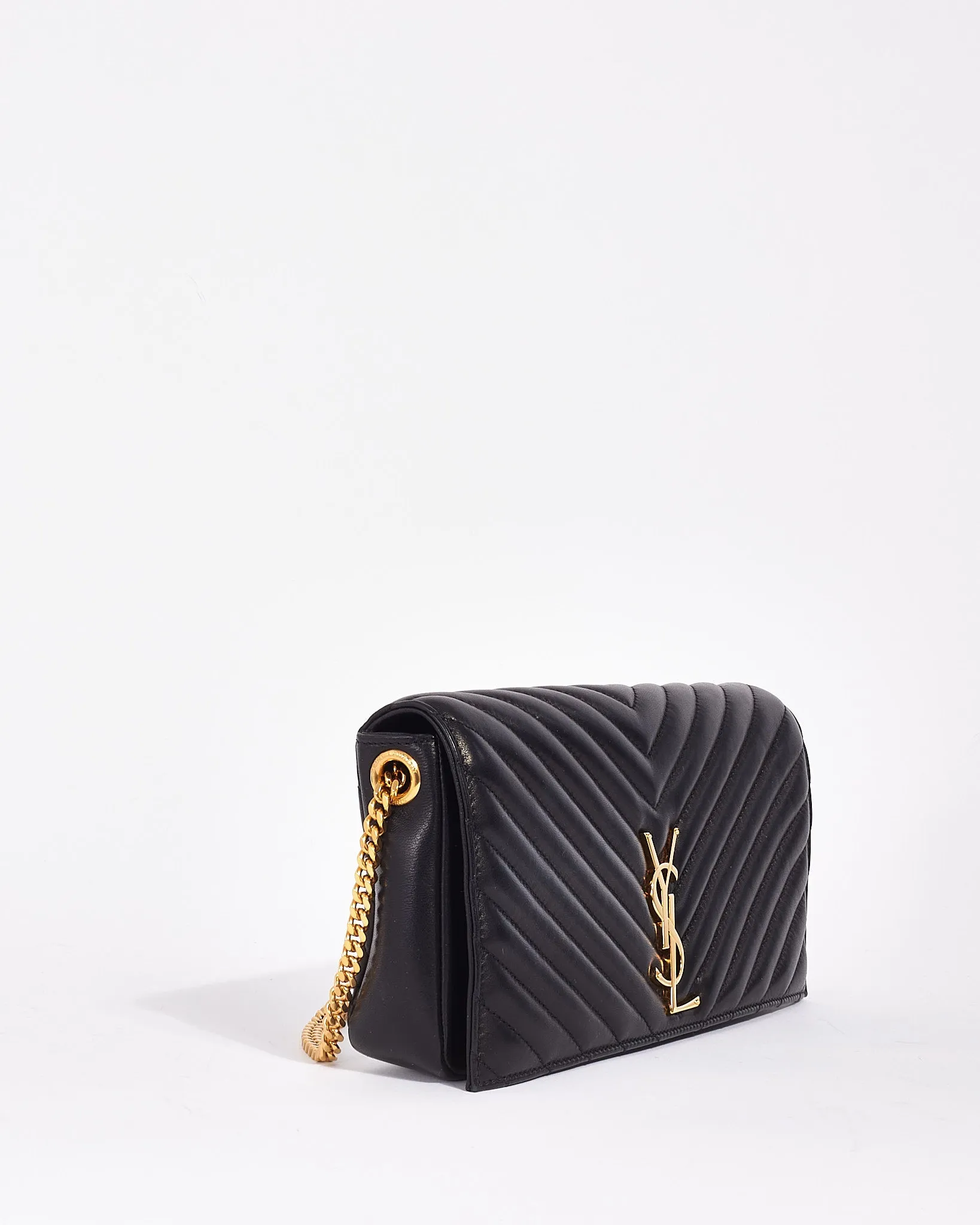 Saint Laurent Black Quilted Leather Kate 99 Quilted Shoulder Bag