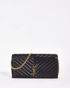 Saint Laurent Black Quilted Leather Kate 99 Quilted Shoulder Bag