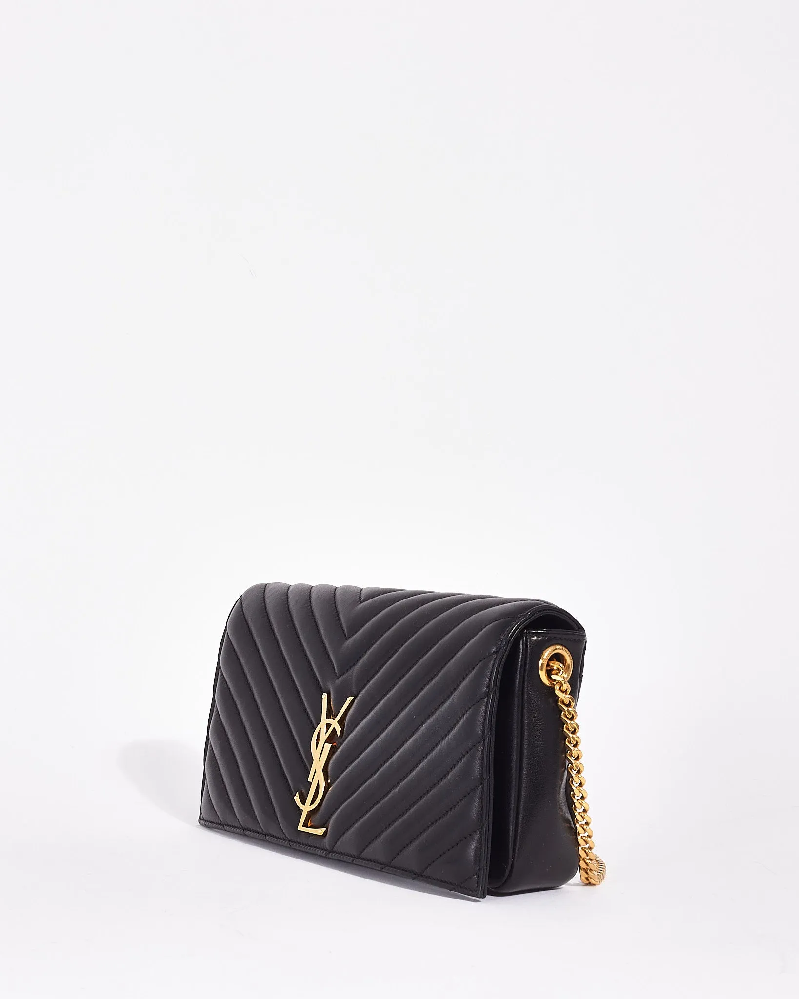 Saint Laurent Black Quilted Leather Kate 99 Quilted Shoulder Bag