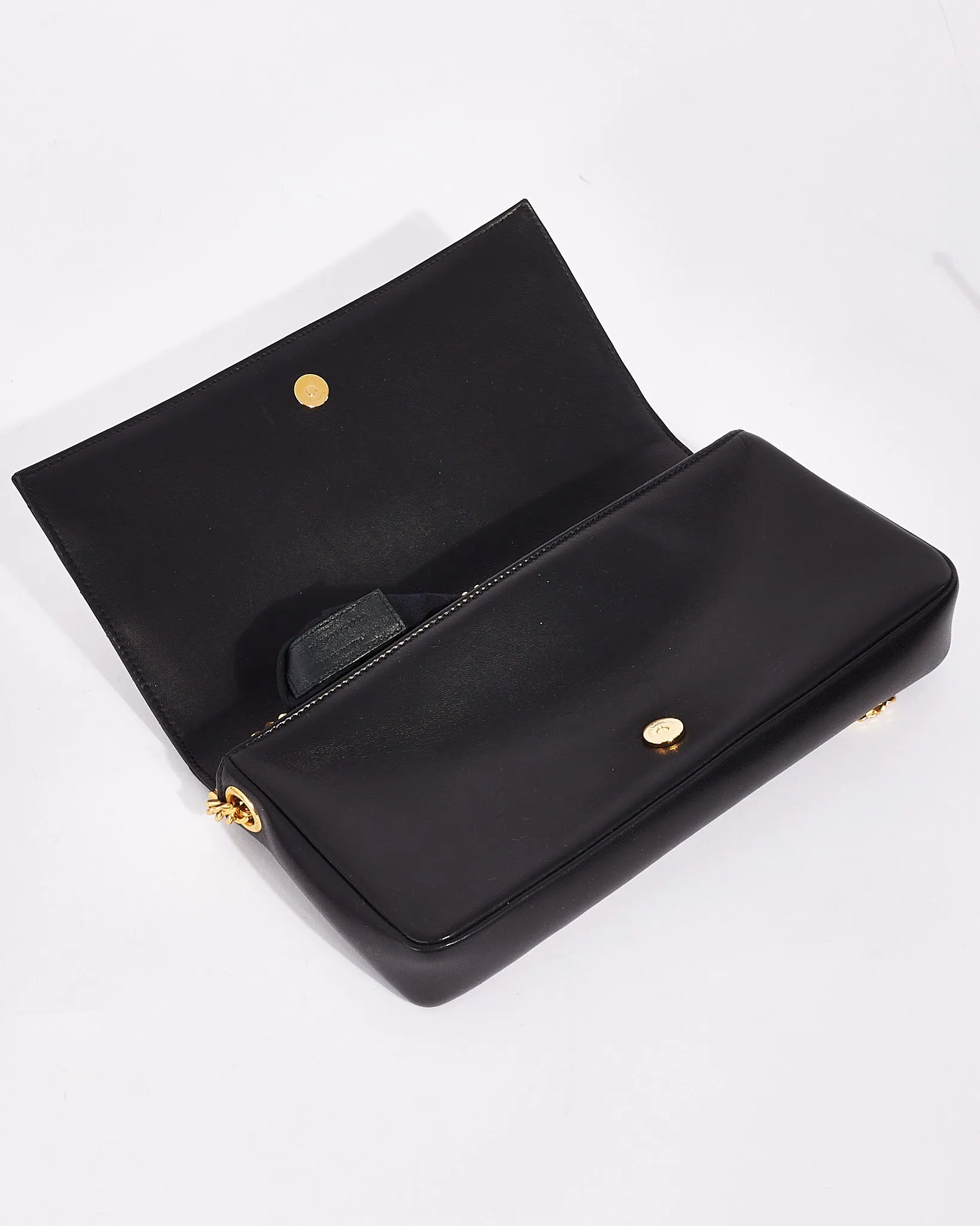 Saint Laurent Black Quilted Leather Kate 99 Quilted Shoulder Bag