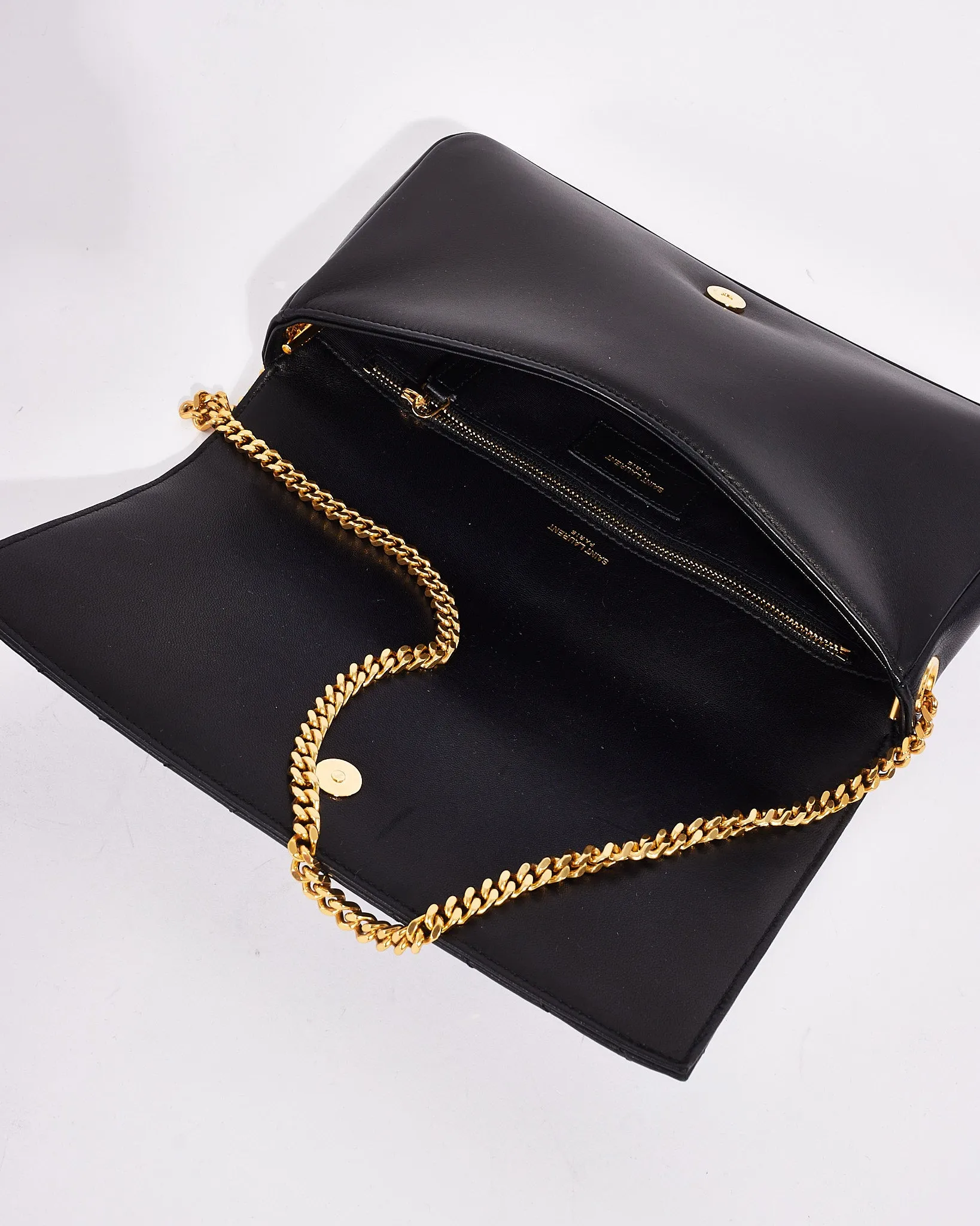 Saint Laurent Black Quilted Leather Kate 99 Quilted Shoulder Bag