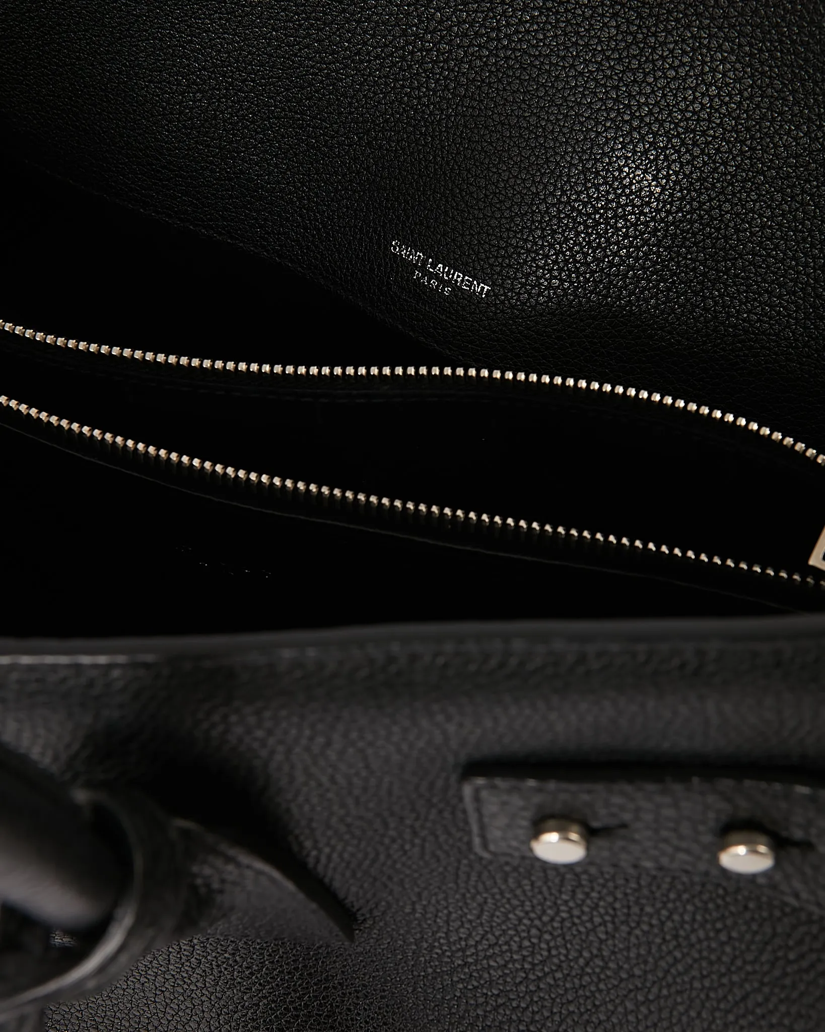 Saint Laurent Black Small Sac de Jour Souple Tote Bag