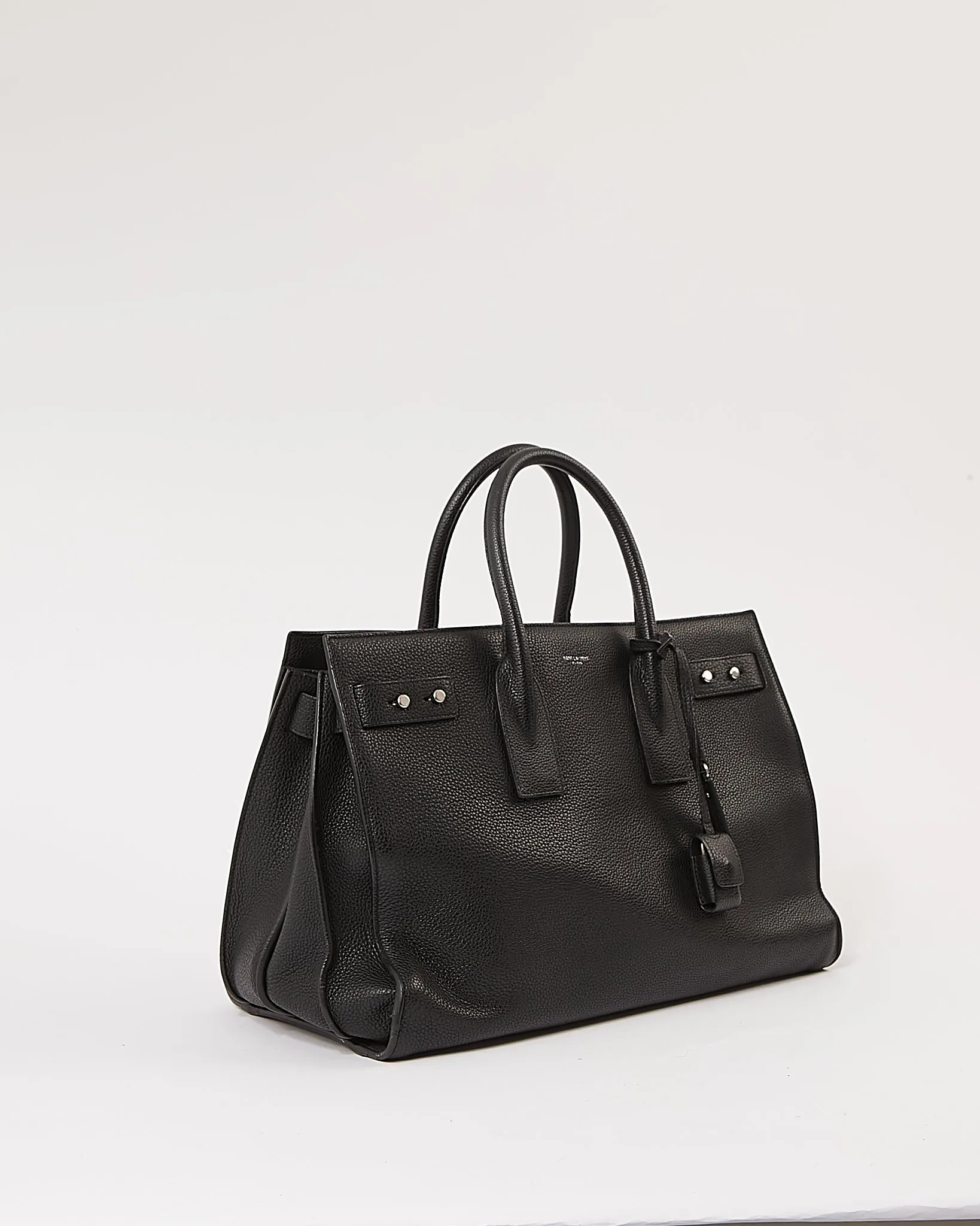 Saint Laurent Black Small Sac de Jour Souple Tote Bag
