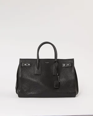 Saint Laurent Black Small Sac de Jour Souple Tote Bag