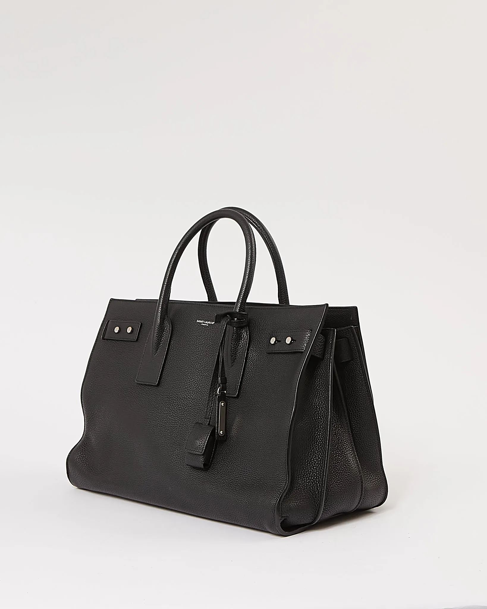 Saint Laurent Black Small Sac de Jour Souple Tote Bag