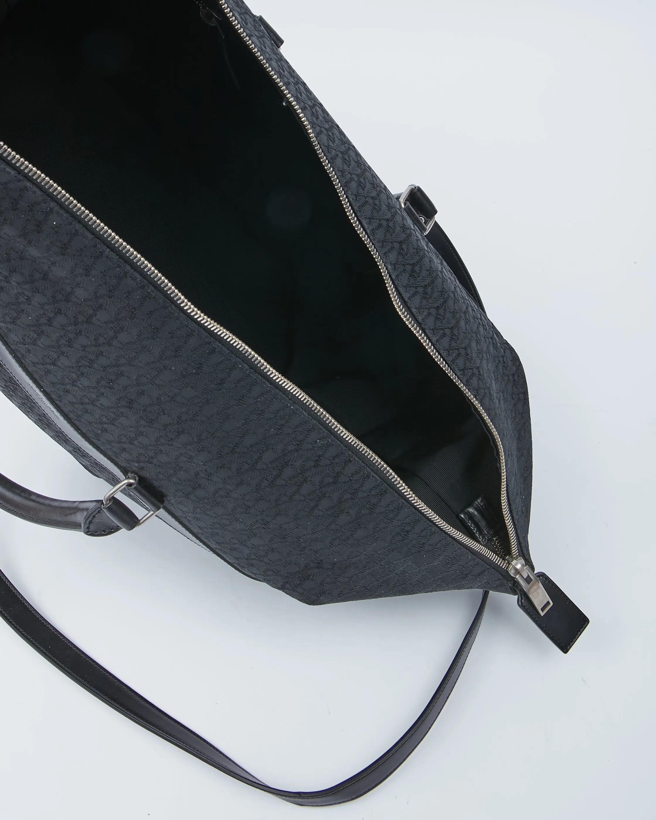 Saint Laurent Monogram Canvas & Leather Travel Duffle Bag
