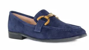SALE Suede Loafers- Navy Blue