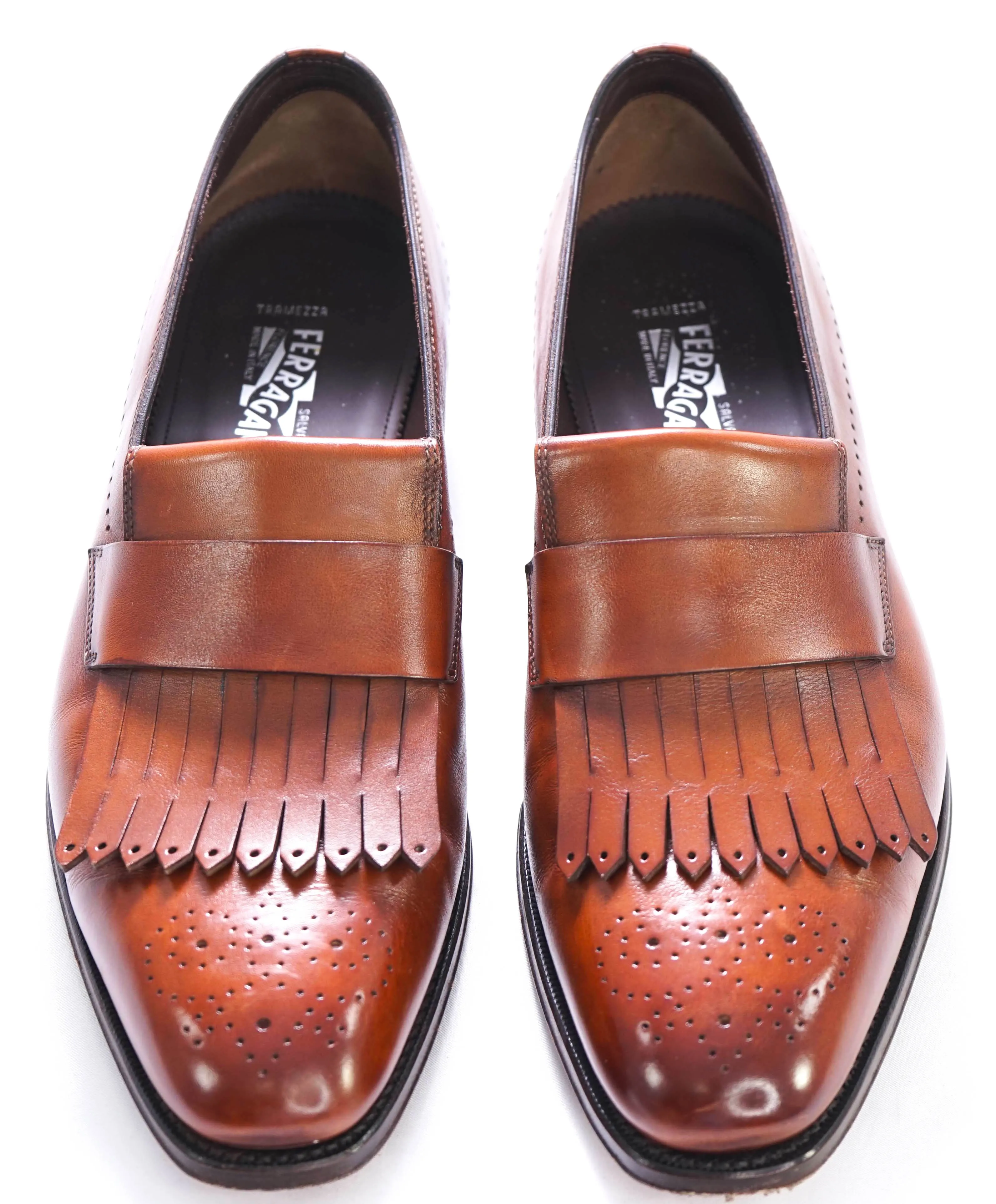 SALVATORE FERRAGAMO - TRAMEZZA "SATURN" Tassel Loafers - 10.5 EE