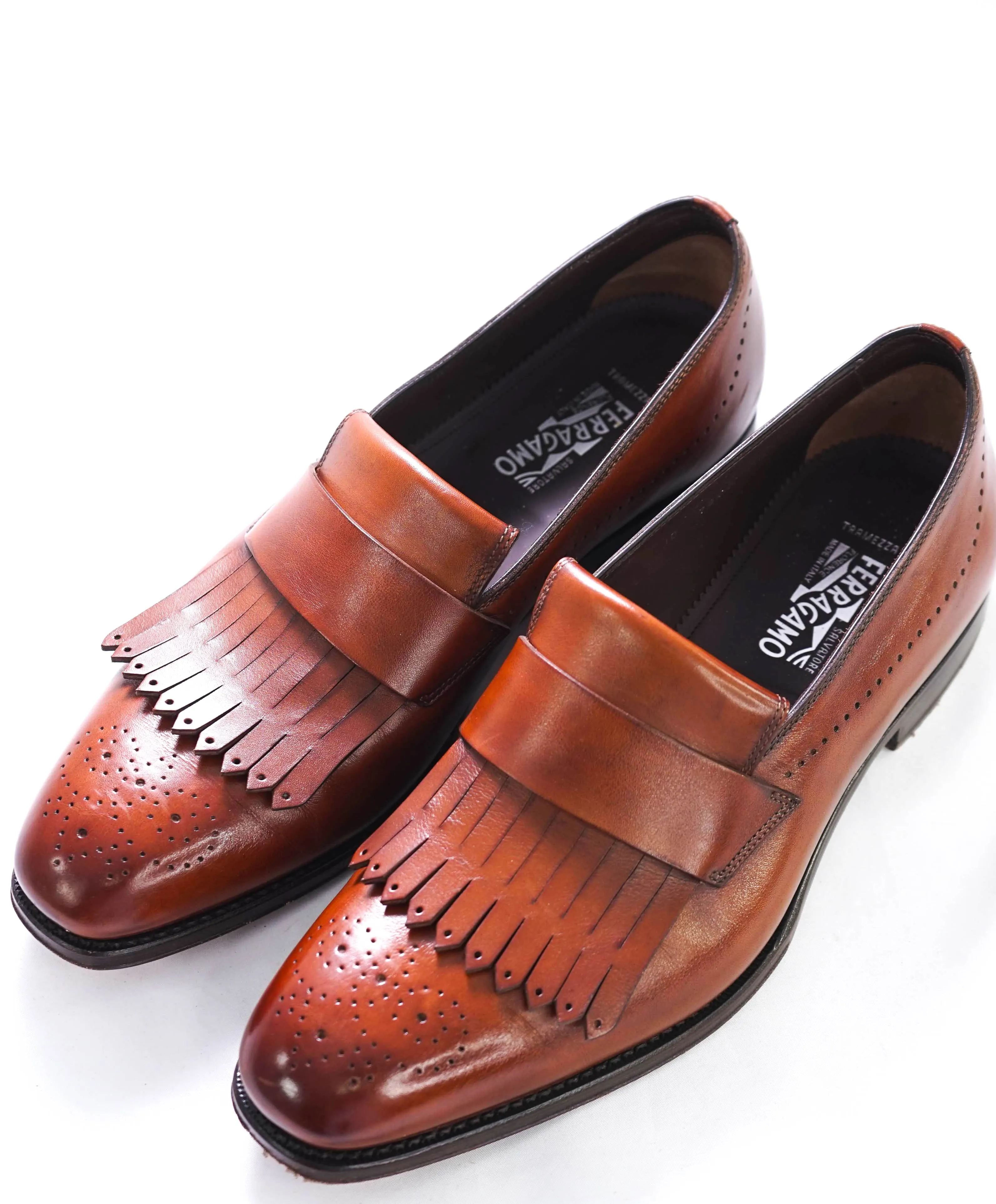 SALVATORE FERRAGAMO - TRAMEZZA "SATURN" Tassel Loafers - 10.5 EE