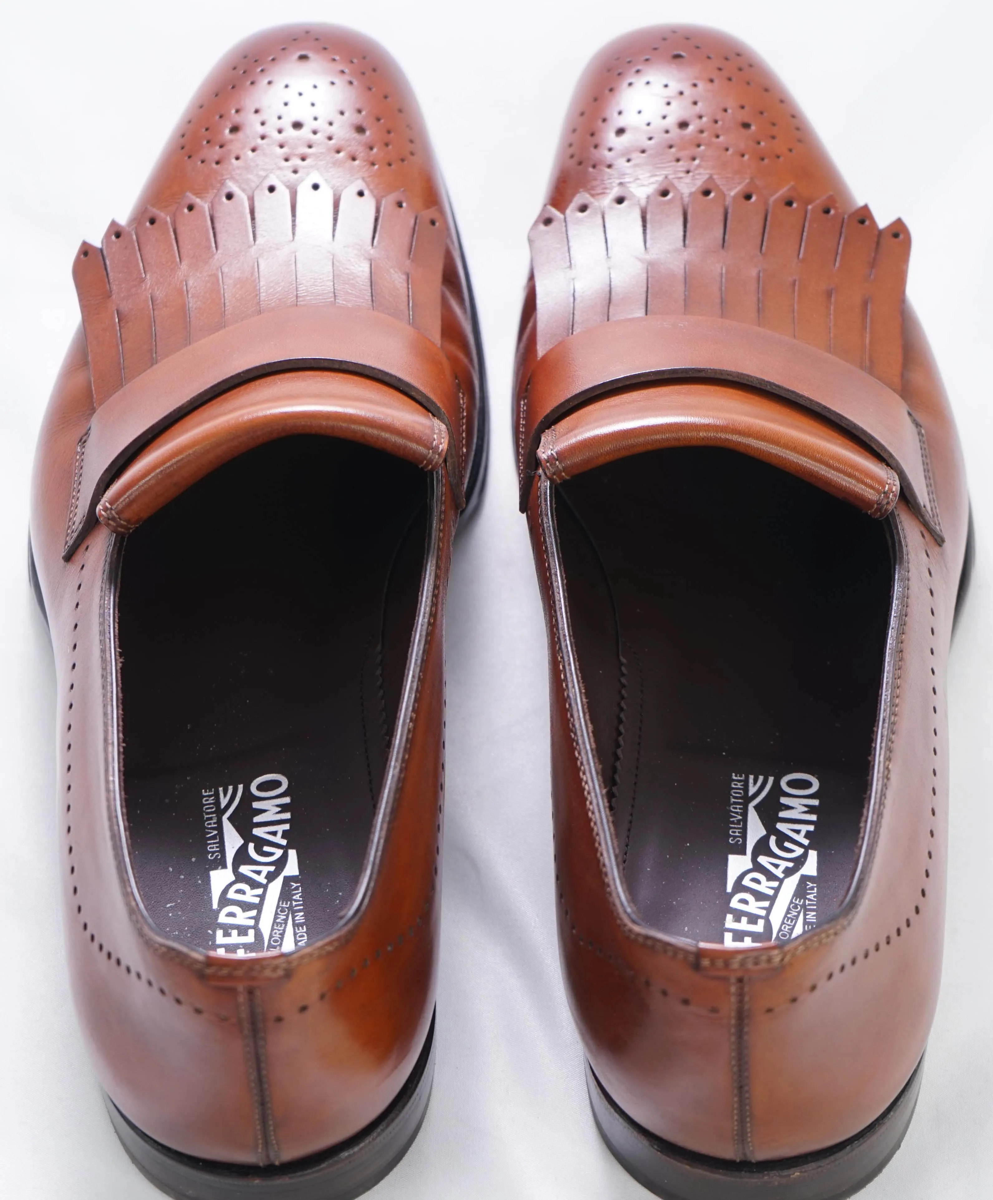 SALVATORE FERRAGAMO - TRAMEZZA "SATURN" Tassel Loafers - 10.5 EE