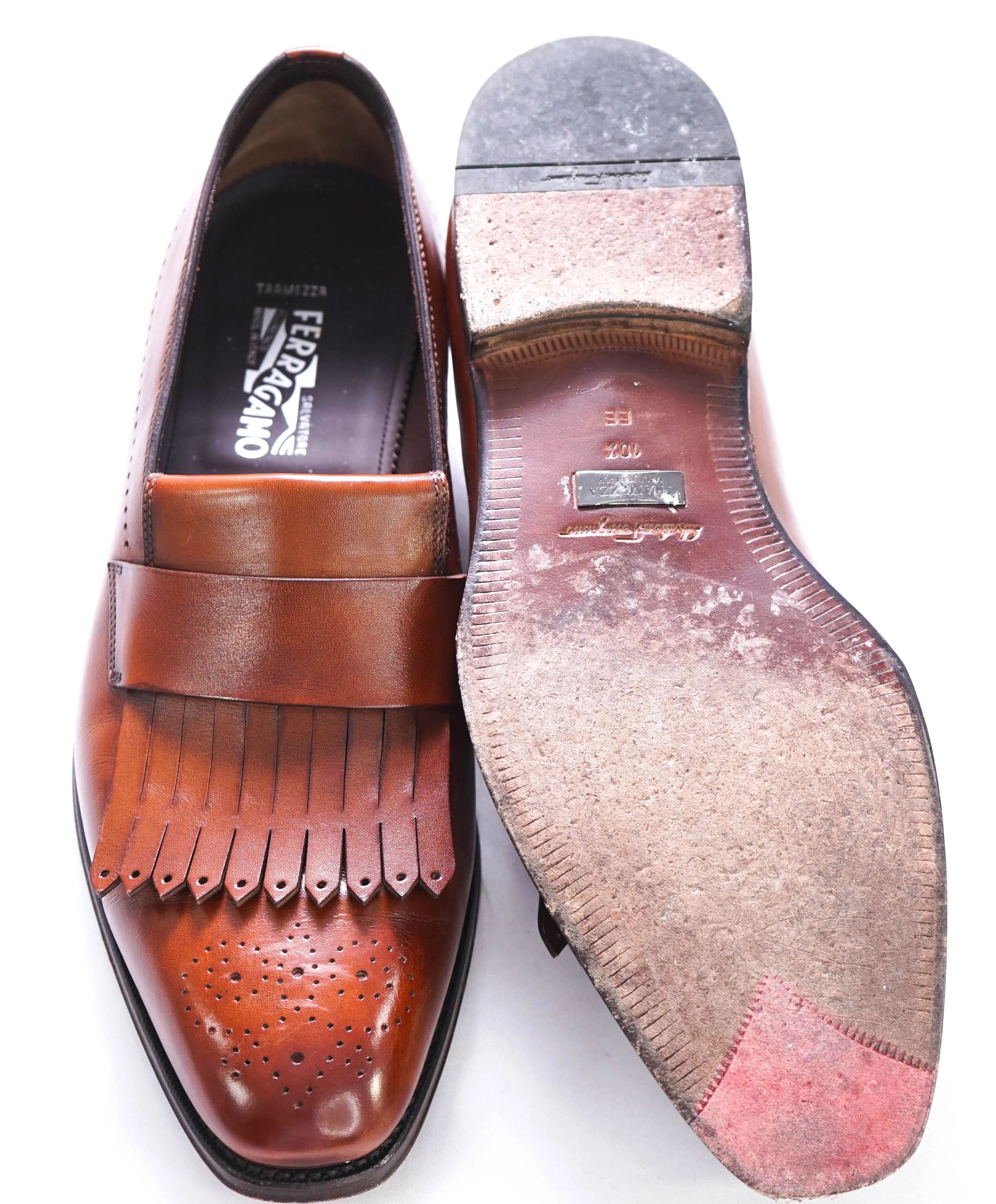 SALVATORE FERRAGAMO - TRAMEZZA "SATURN" Tassel Loafers - 10.5 EE