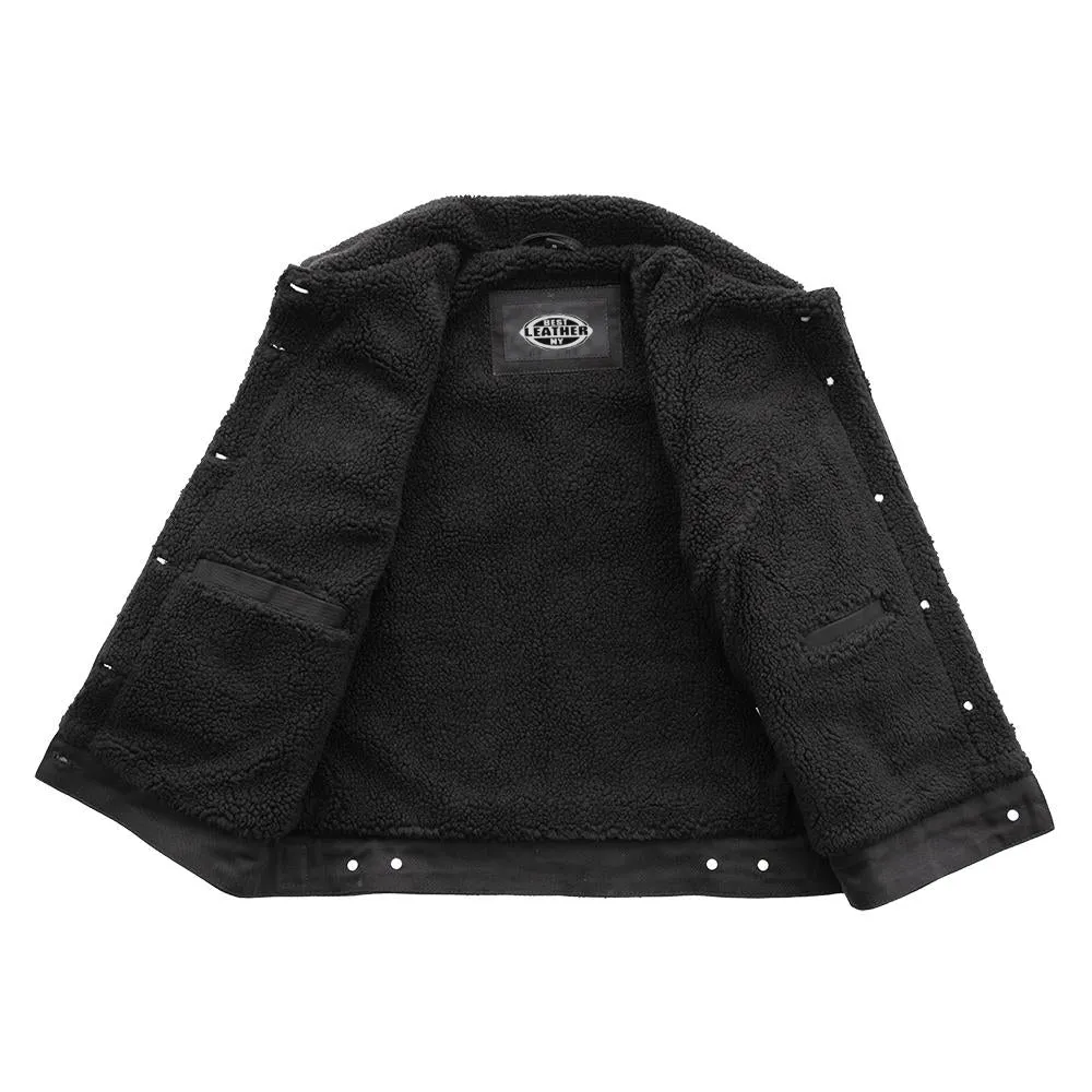Samantha - Women's Faux Shearling Twill Jacket