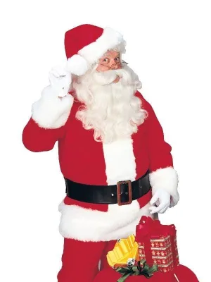 Santa Claus Suit Regency Plush Adult Costume