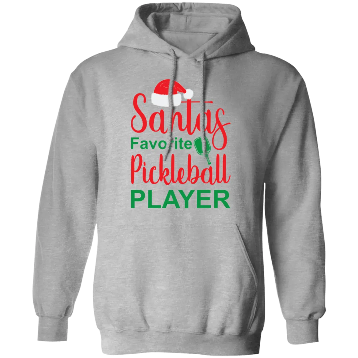 Santa's Favorite Pickleball Player  Pullover Hoodie