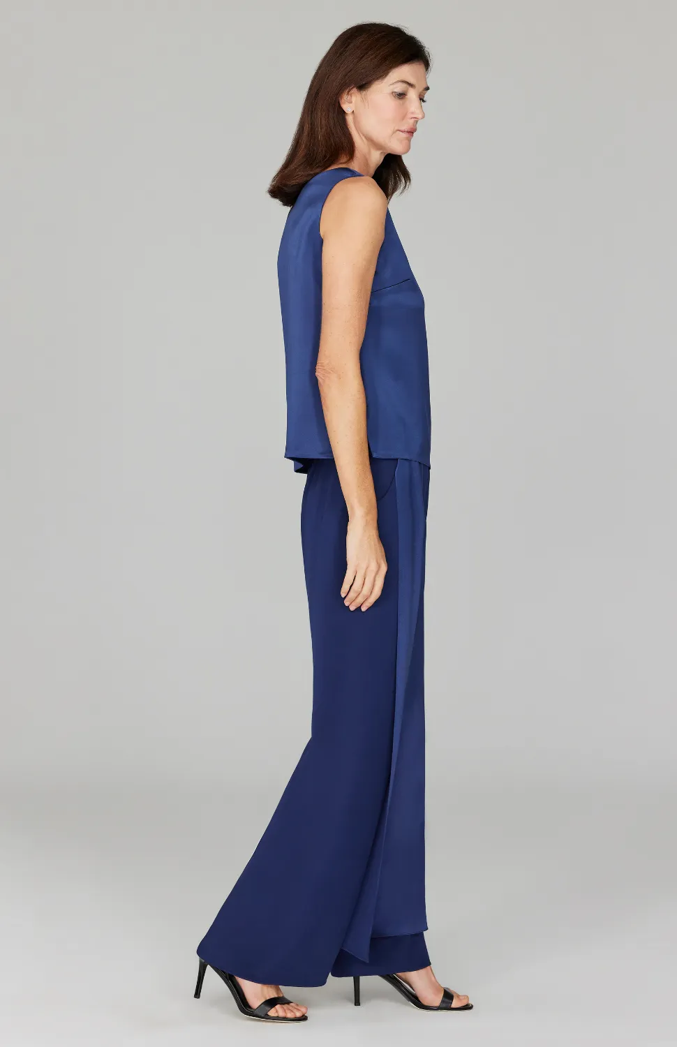 Satin Scoop Neck Tank