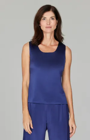 Satin Scoop Neck Tank
