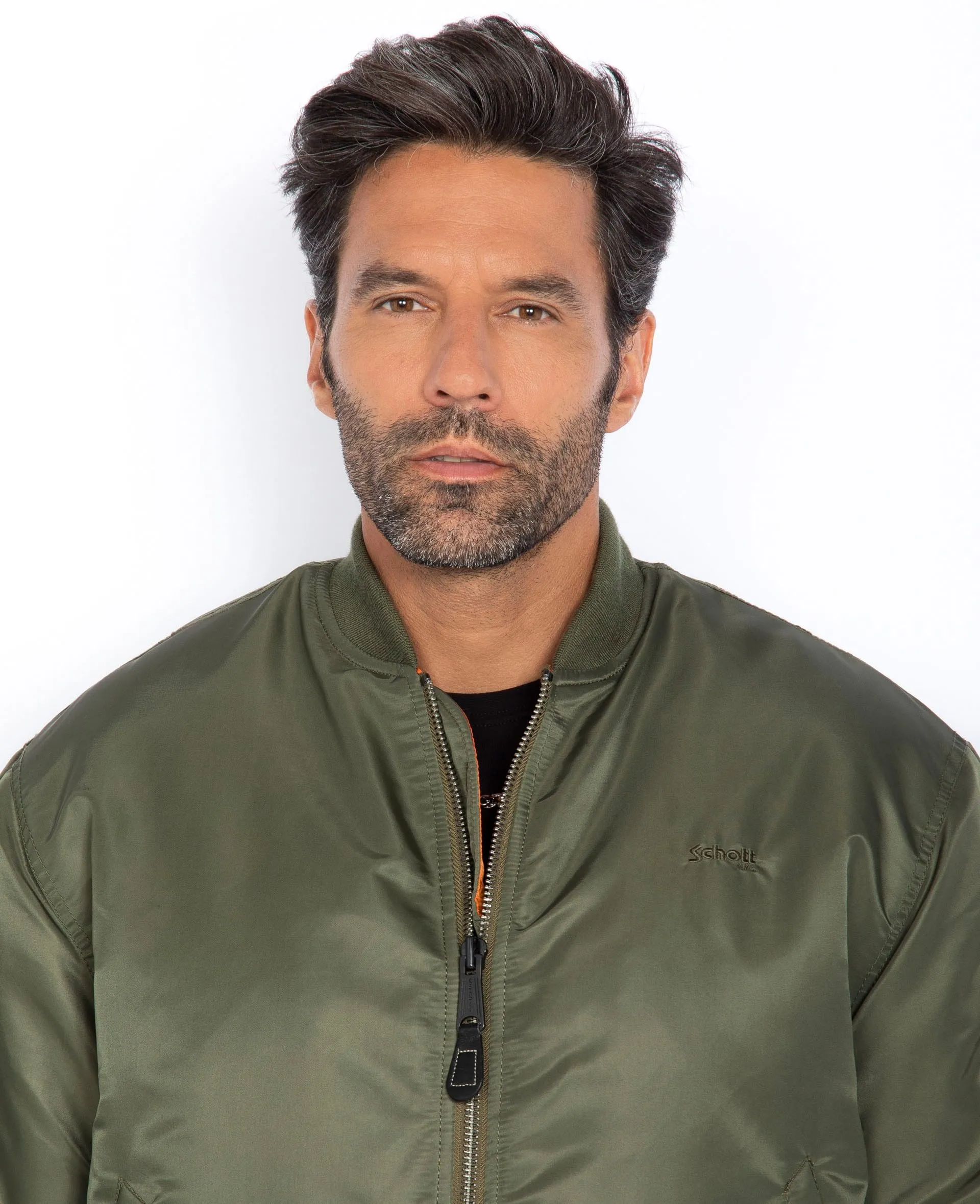 Schott Air Force 90 RS Bomber Jacket Army Khaki
