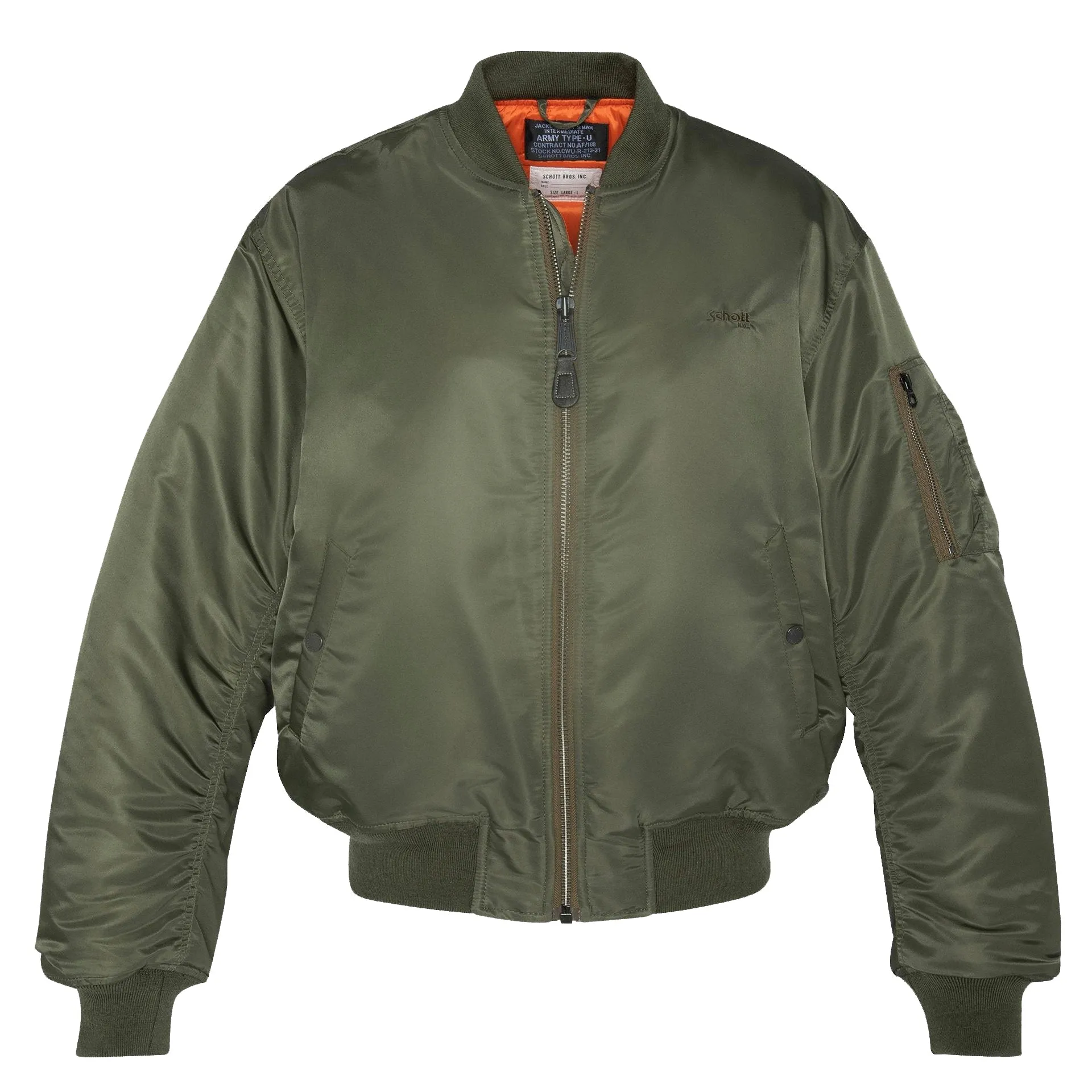 Schott Air Force 90 RS Bomber Jacket Army Khaki