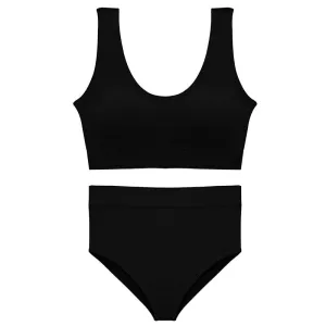 Seamless High Waist Panties And Wireless Padded Bras Set