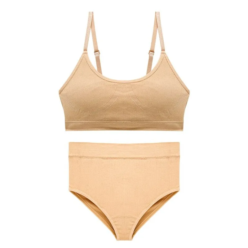 Seamless Tank Top And High Waist Underpants