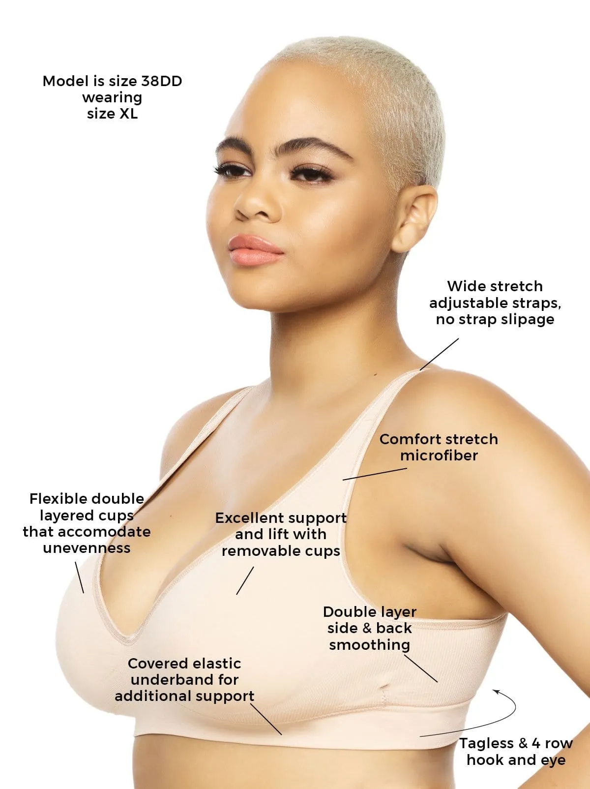 Seamless Wireless Bra 2-Pack