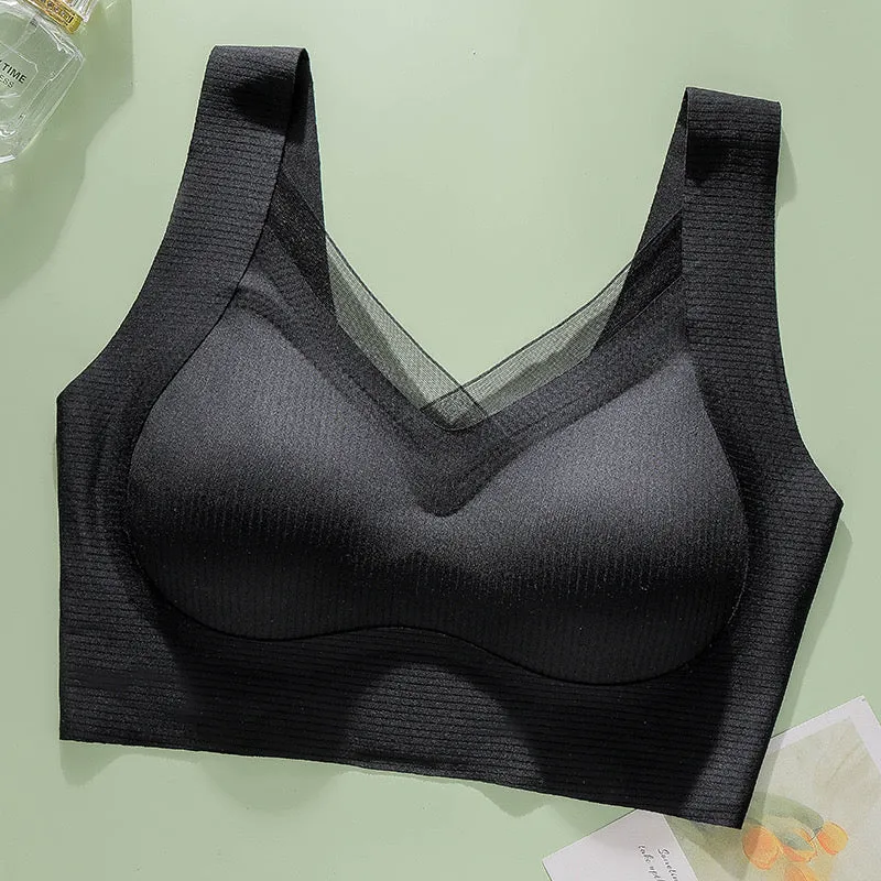 Seamless Wireless Bra with Detachable Pad