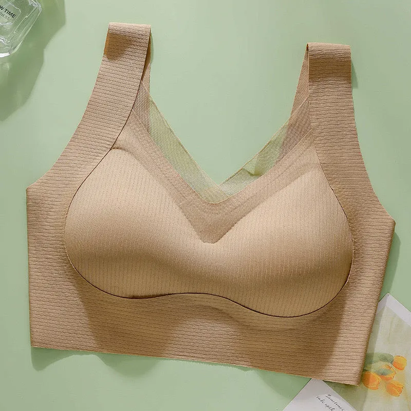 Seamless Wireless Bra with Detachable Pad