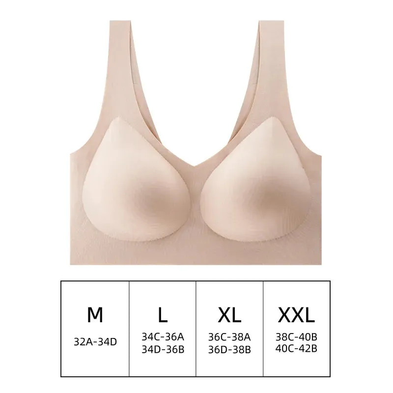 Seamless Women Push Up Bra - Ideal for Sleeping, Yoga, Sports, Ultra Thin Sexy Lingerie