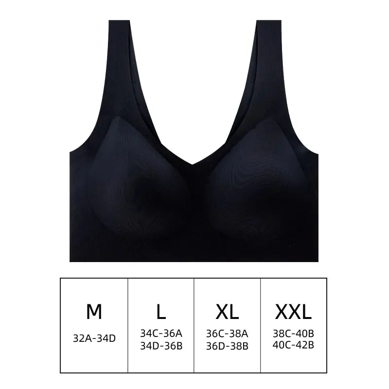 Seamless Women Push Up Bra - Ideal for Sleeping, Yoga, Sports, Ultra Thin Sexy Lingerie
