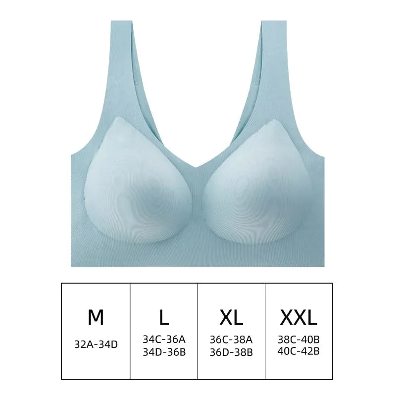 Seamless Women Push Up Bra - Ideal for Sleeping, Yoga, Sports, Ultra Thin Sexy Lingerie