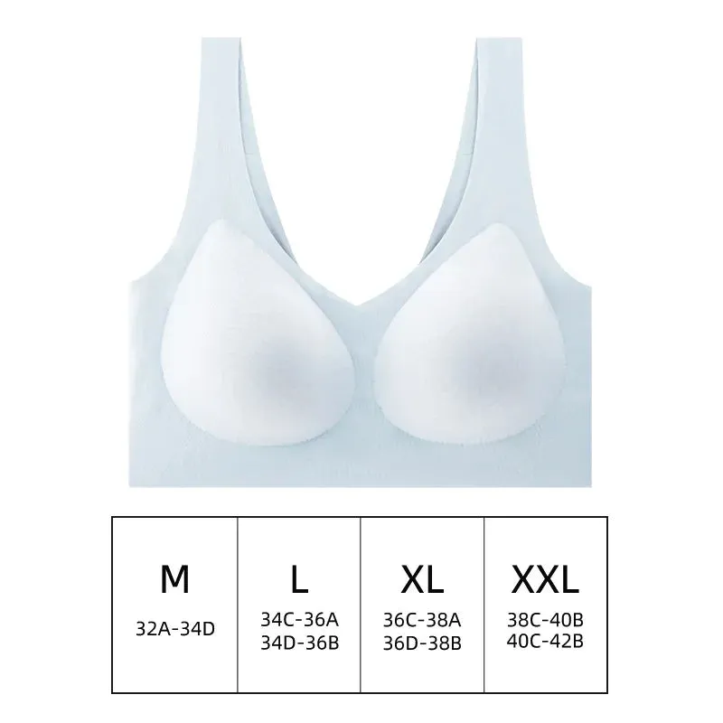Seamless Women Push Up Bra - Ideal for Sleeping, Yoga, Sports, Ultra Thin Sexy Lingerie