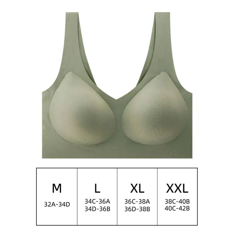 Seamless Women Push Up Bra - Ideal for Sleeping, Yoga, Sports, Ultra Thin Sexy Lingerie