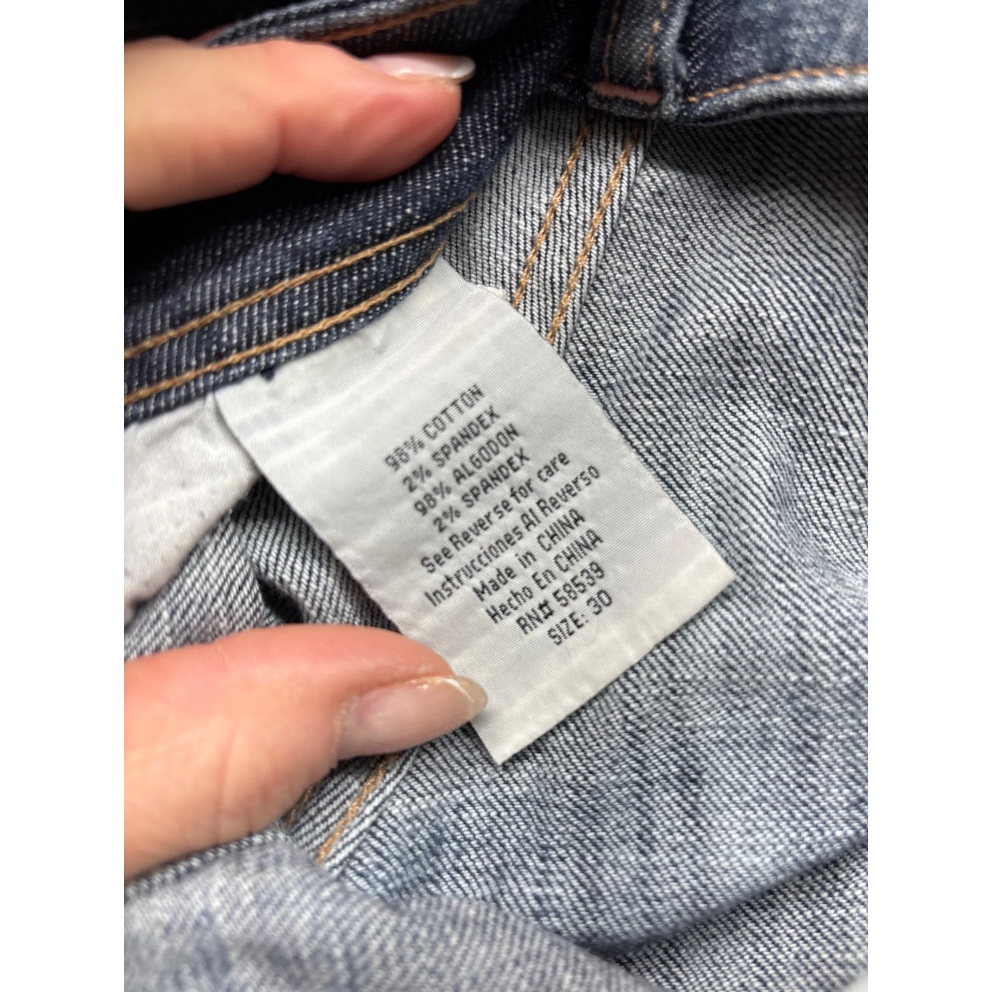 See Thru Soul Womens Bootcut Jeans Size 30 Cotton Blend Denim #6377