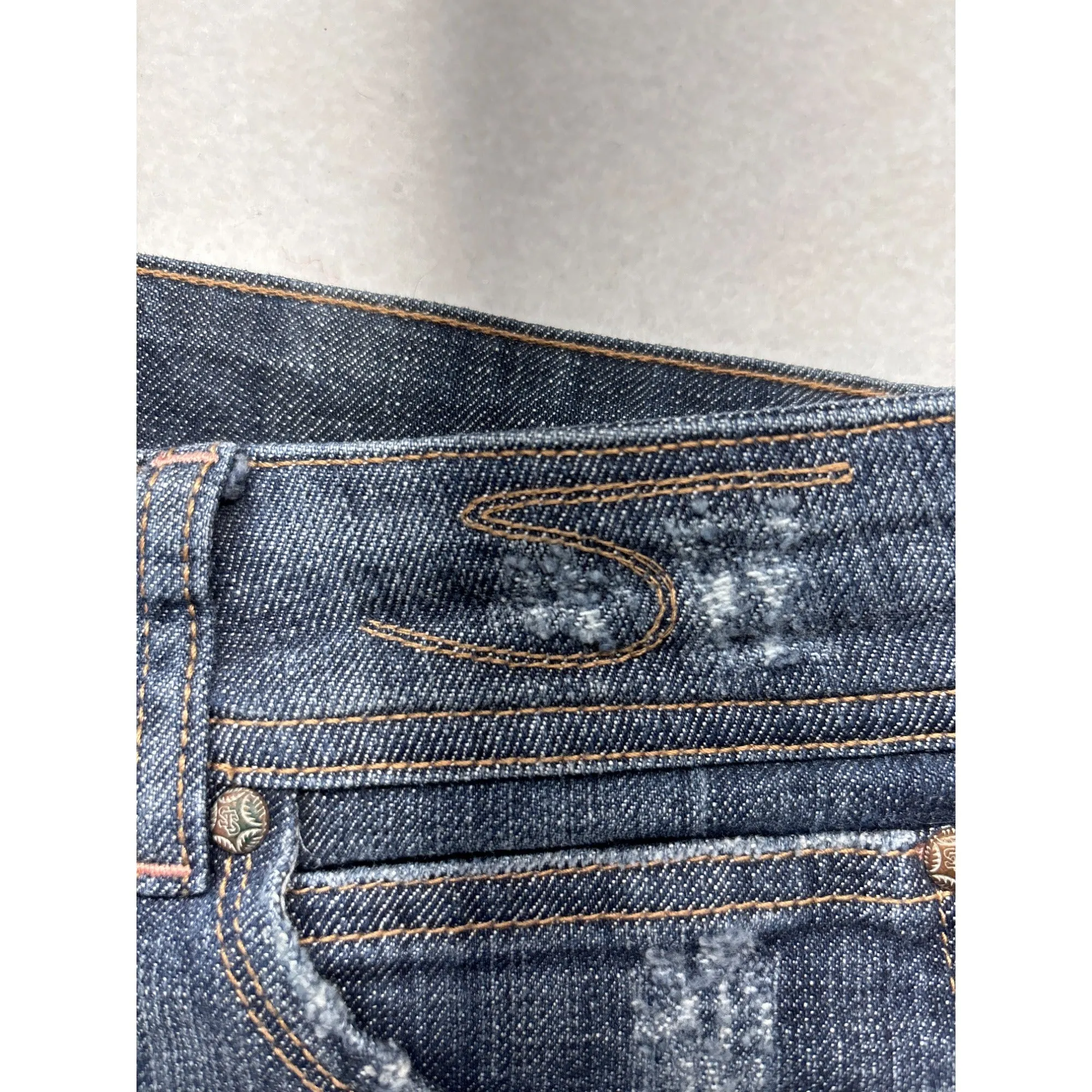 See Thru Soul Womens Bootcut Jeans Size 30 Cotton Blend Denim #6377