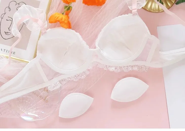 Selene Sweet Lolita Girly Plaid Nymphet Lingerie Set