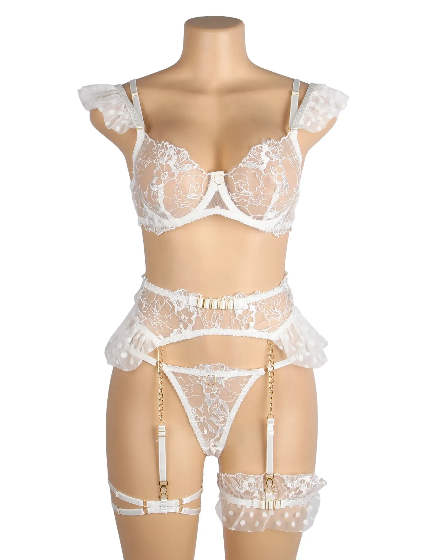 Sexy Egypt Lace Garter Bra Panty Set BRIDE ESSENTIALS