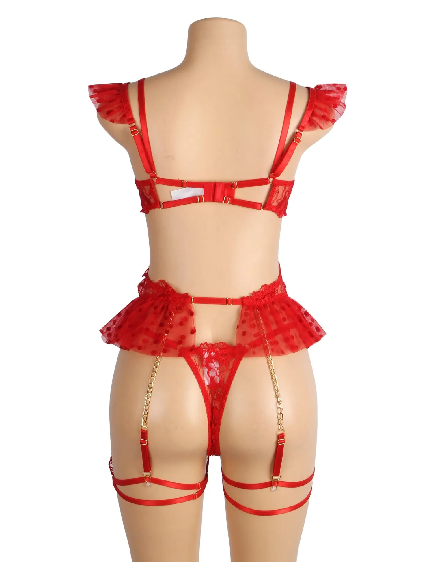 Sexy Egypt Lace Garter Bra Panty Set