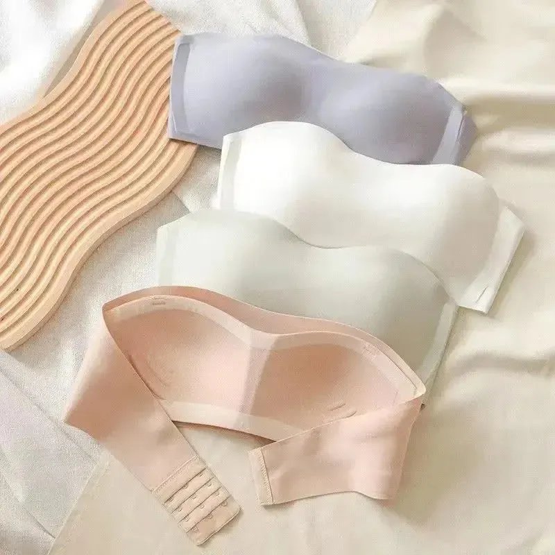Sexy Seamless Tube Top Bra - Invisible Strapless, Push-up, Wireless Female Lingerie