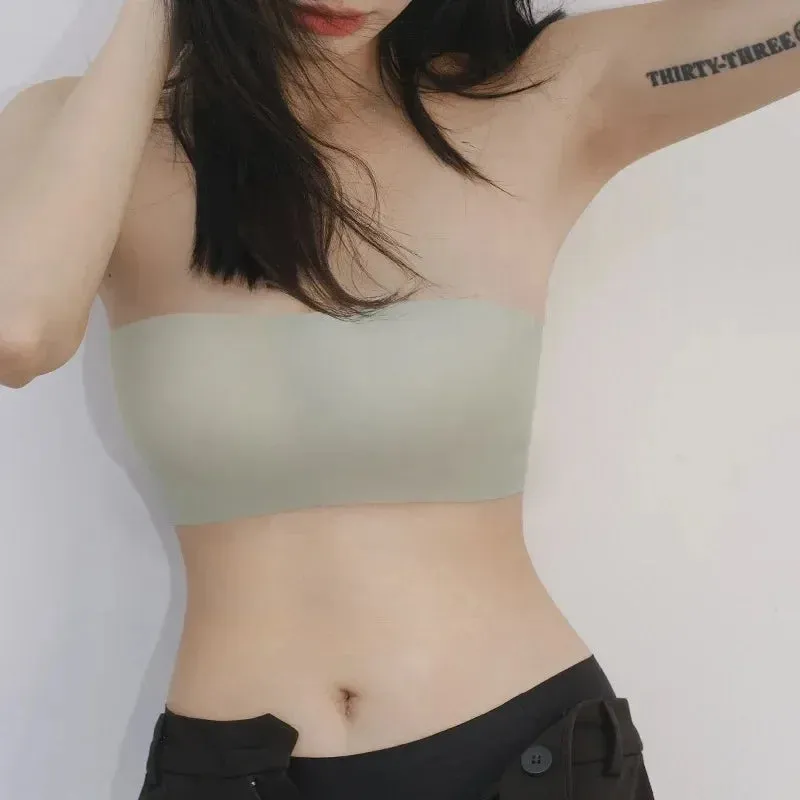 Sexy Seamless Tube Top Bra - Invisible Strapless, Push-up, Wireless Female Lingerie