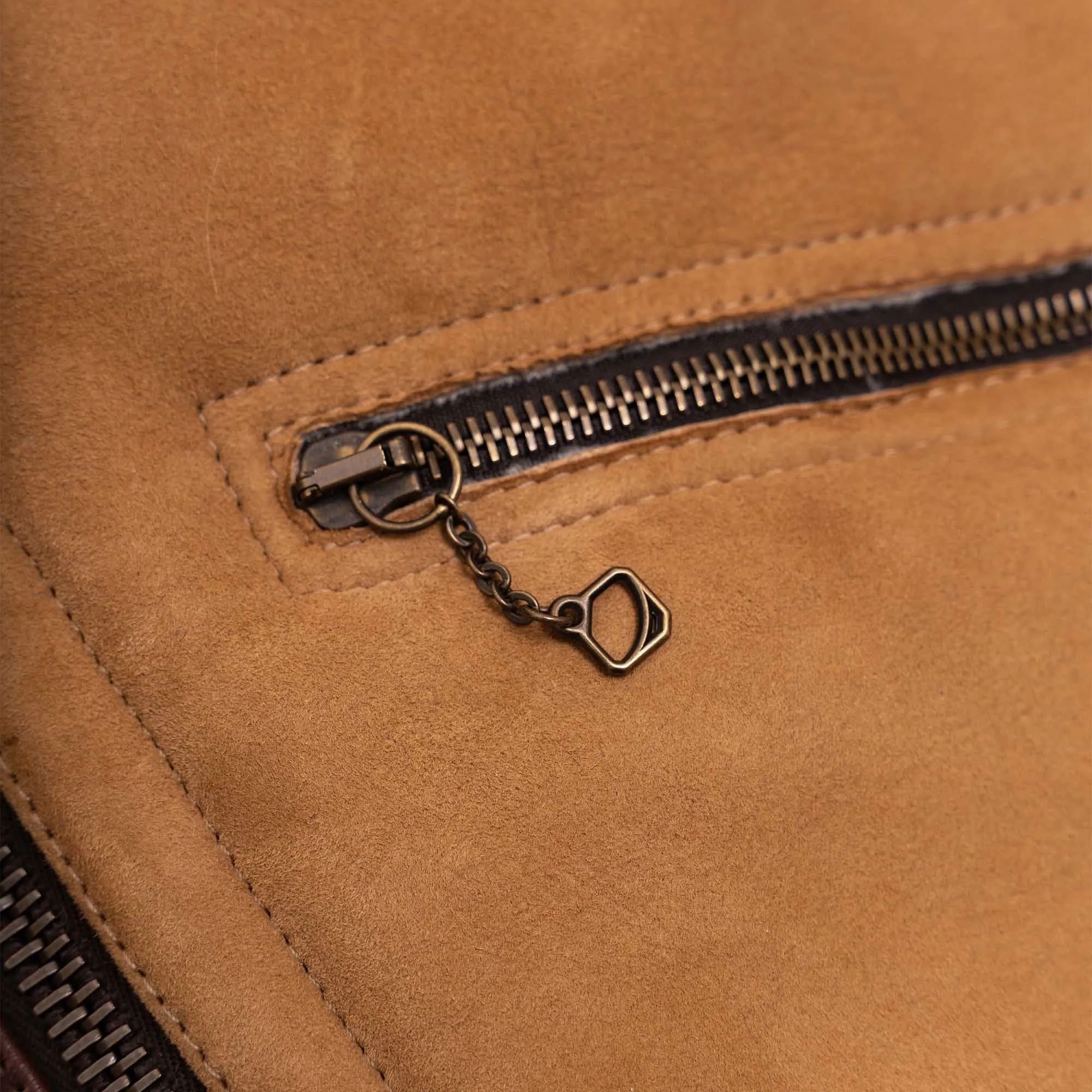 【Shangri-La Heritage】“Aviatore” B-3 Sabbia Shearling Jacket ／ 咖色茶芯 植鞣羔羊皮 飛行夾克 轟炸機皮衣