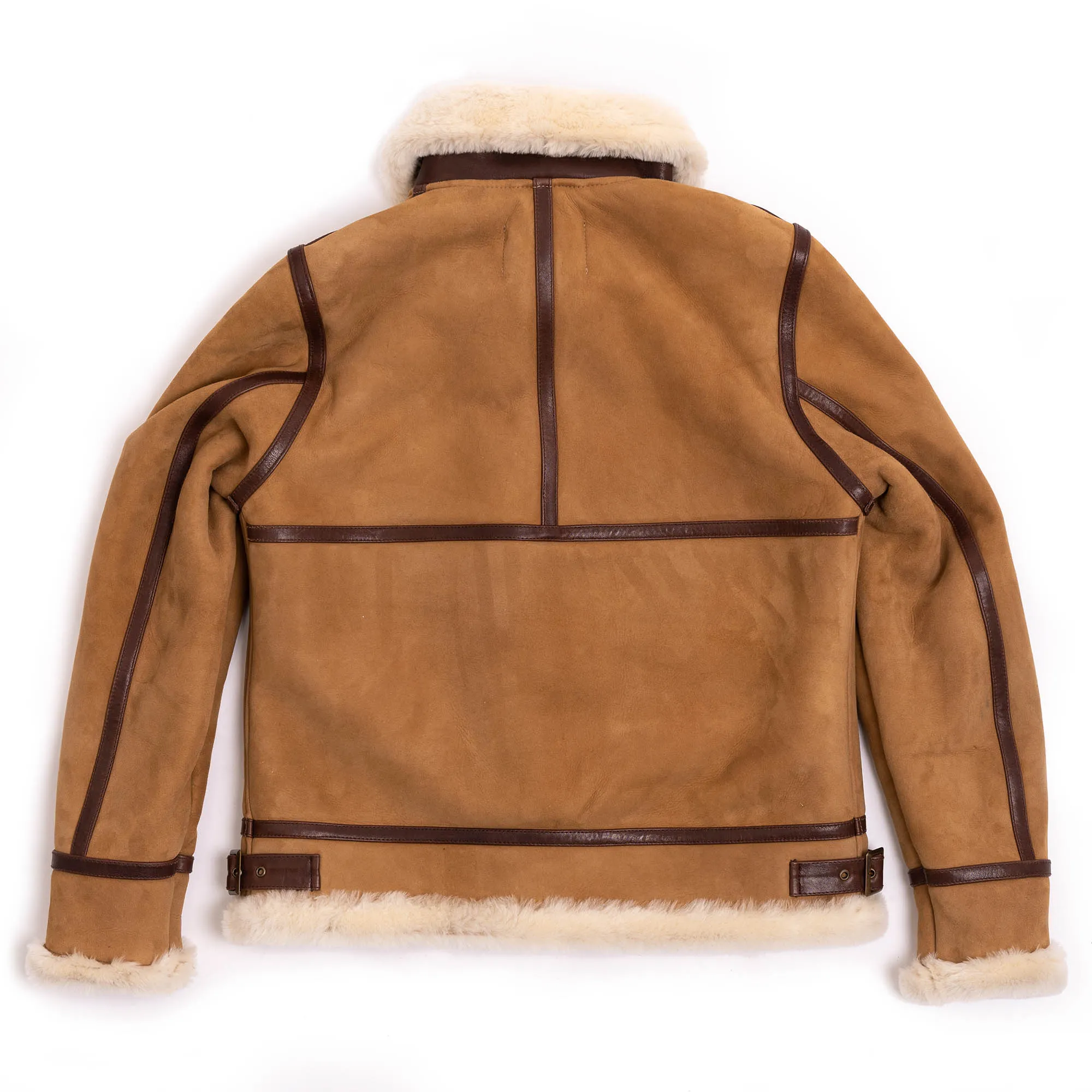 【Shangri-La Heritage】“Aviatore” B-3 Sabbia Shearling Jacket ／ 咖色茶芯 植鞣羔羊皮 飛行夾克 轟炸機皮衣