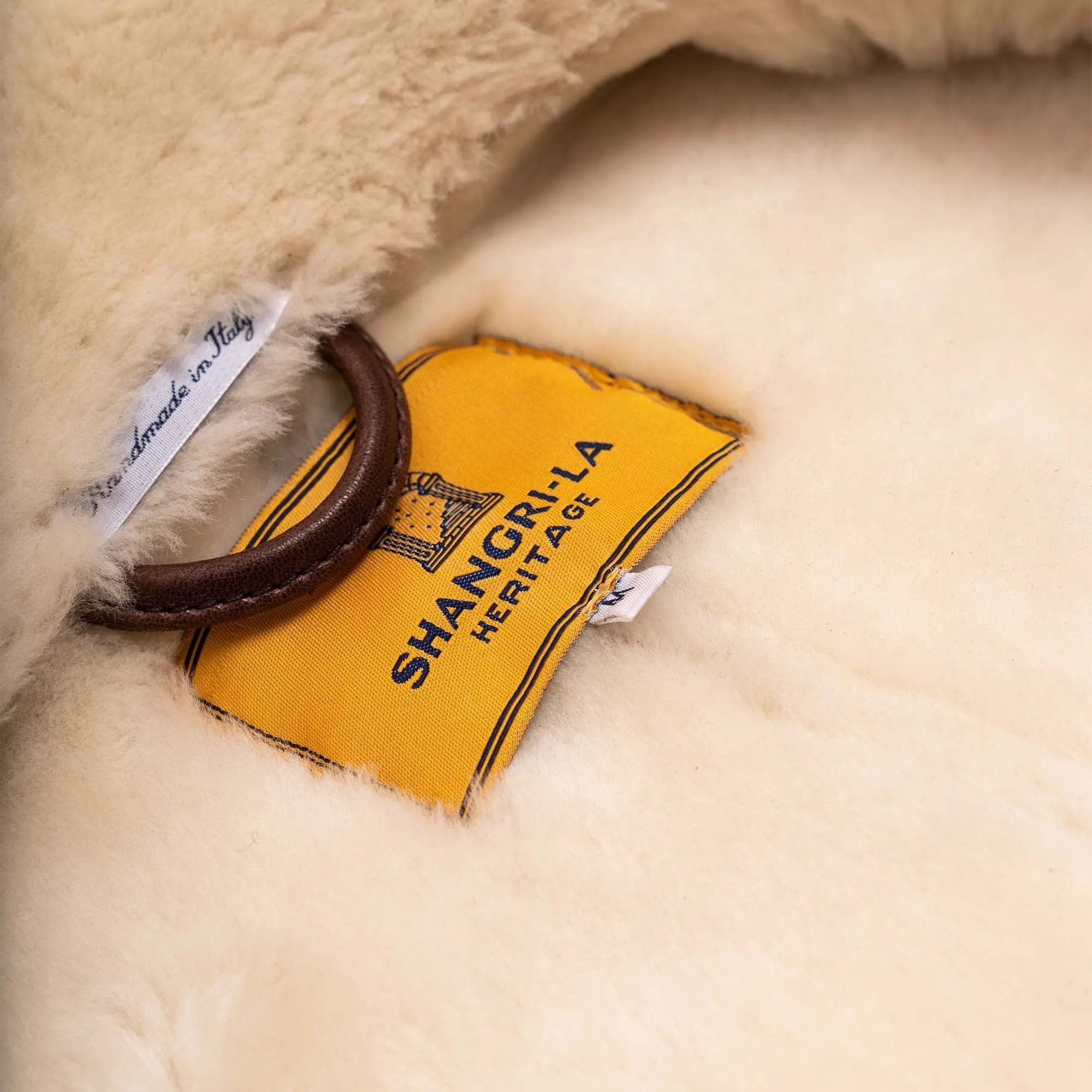 【Shangri-La Heritage】“Aviatore” B-3 Sabbia Shearling Jacket ／ 咖色茶芯 植鞣羔羊皮 飛行夾克 轟炸機皮衣