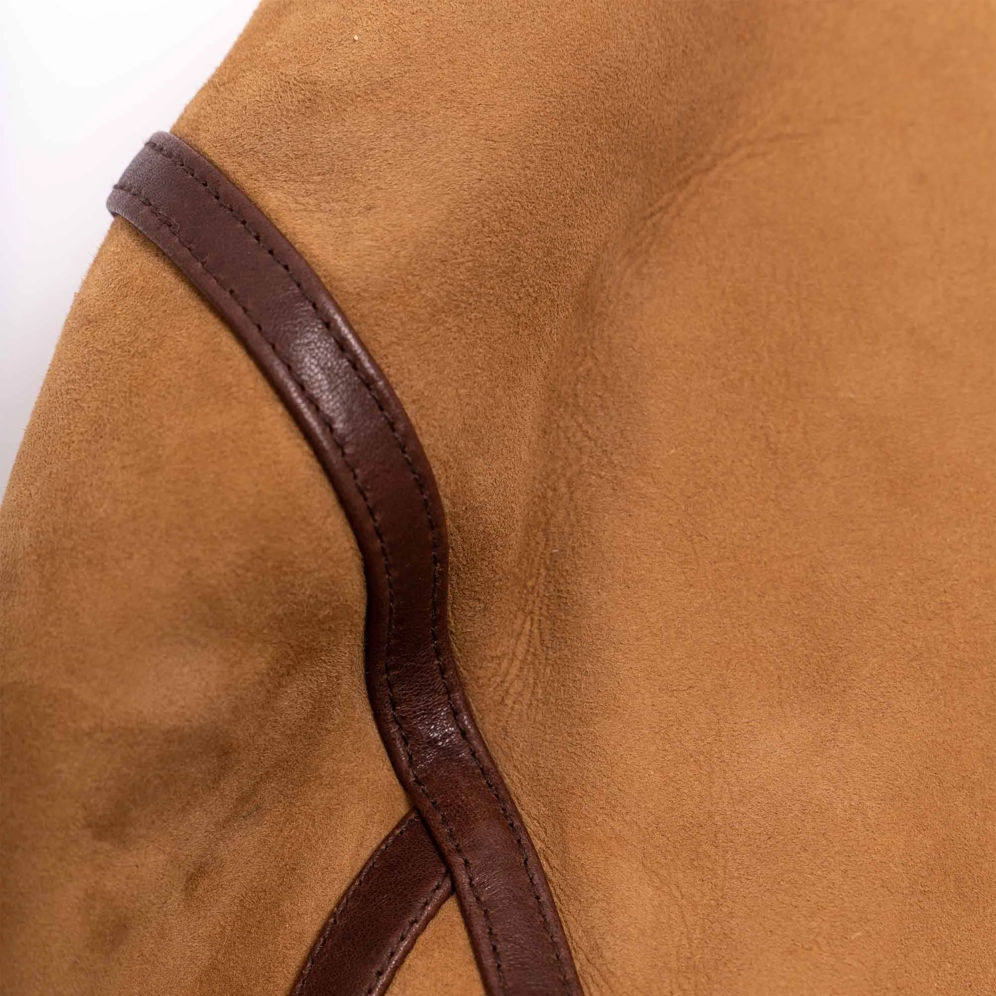 【Shangri-La Heritage】“Aviatore” B-3 Sabbia Shearling Jacket ／ 咖色茶芯 植鞣羔羊皮 飛行夾克 轟炸機皮衣