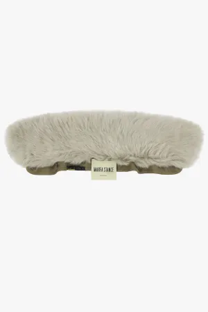 Shearling Collar - Pale Jade Long Hair
