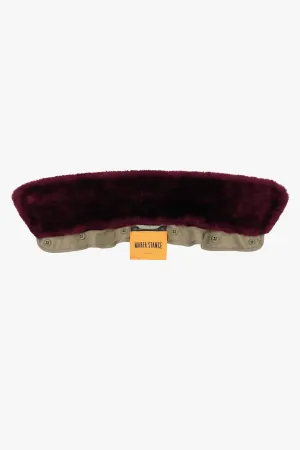 Shearling Collar - Wine