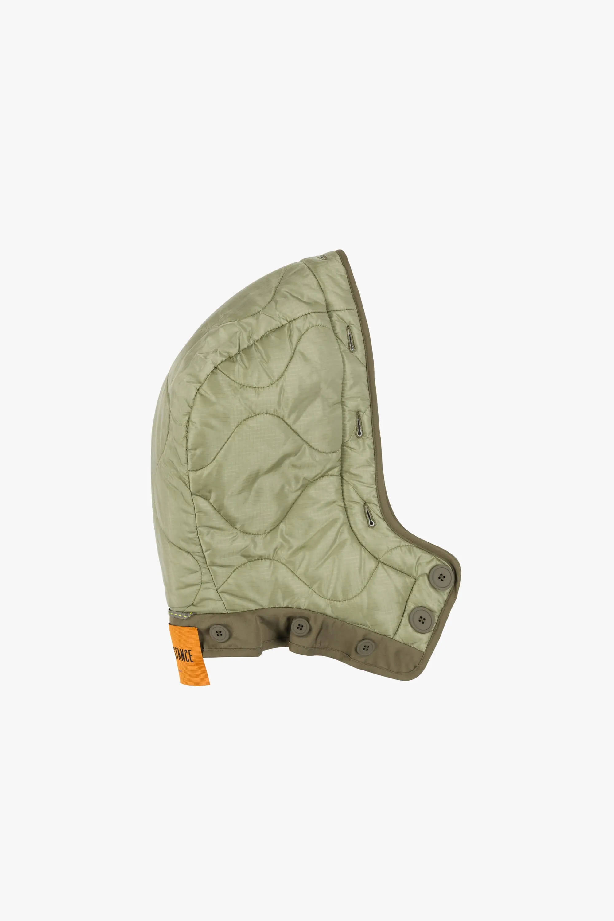 Shearling Quilt Hood - Pale Jade / Pale Sage