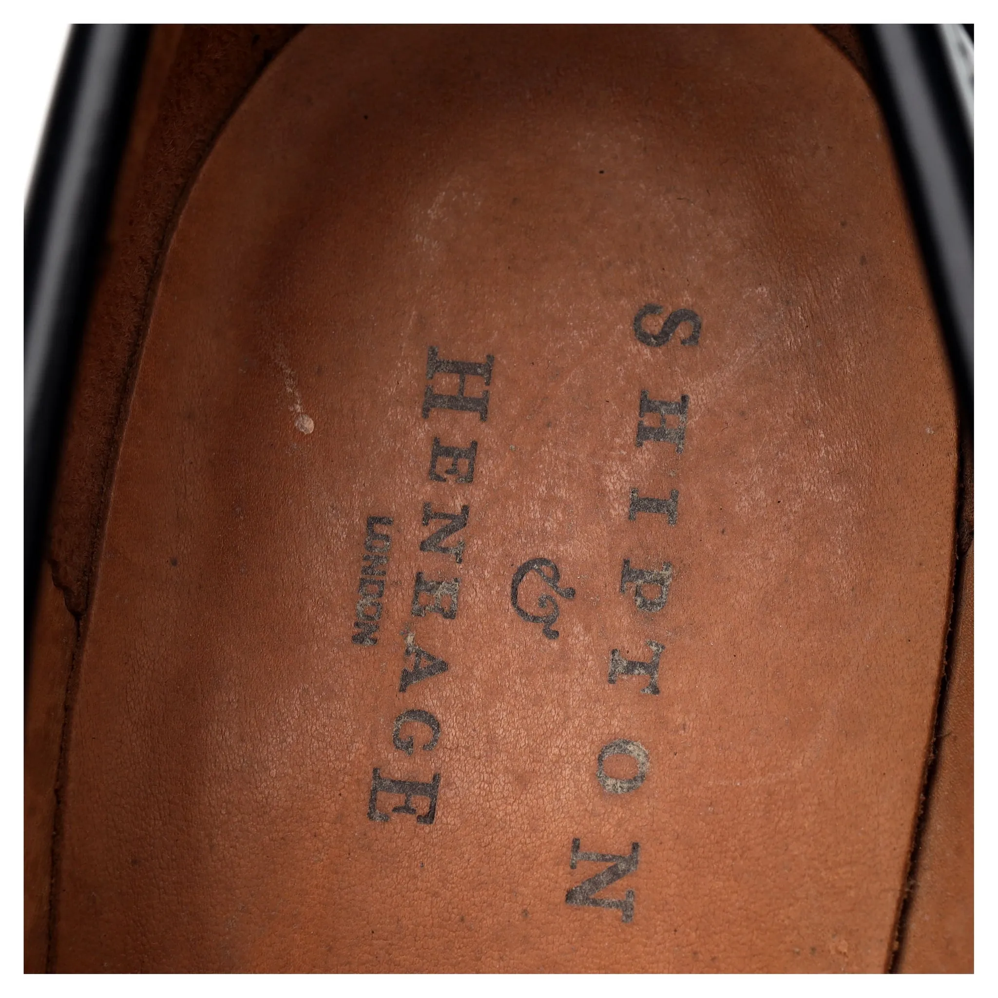 Shipton & Heneage 'Elstree' Black Leather Loafers UK 9 EX