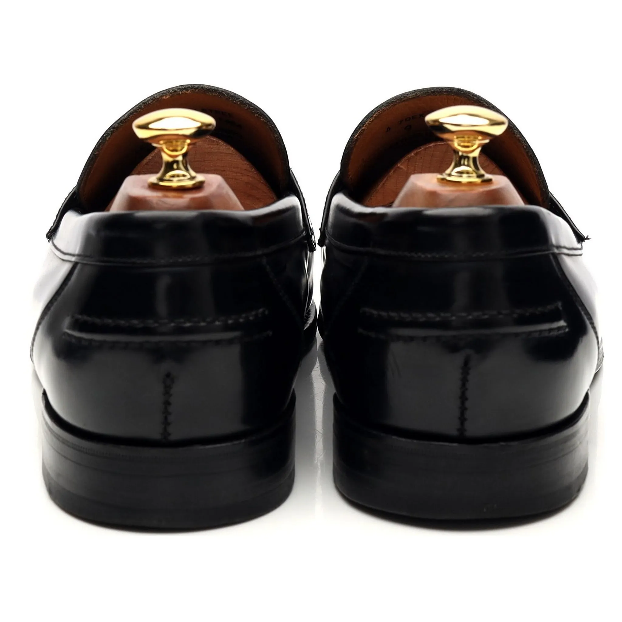 Shipton & Heneage 'Elstree' Black Leather Loafers UK 9 EX